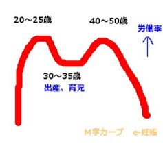 M字カーブ M字カーブ